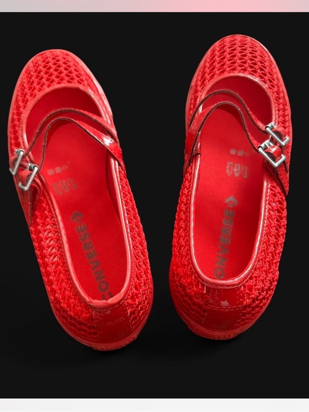 Converse Mesh Buckle Mary Jane New 8.5 - Picture 4 of 4